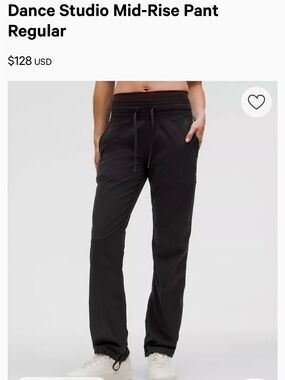 lululemon athletica Black Ribbed Waist Drawstring Pants